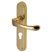 Heritage V6066 Gloucester Brass EURO PROFILE Lock Door Furniture