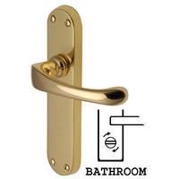 Heritage V6070 Gloucester Brass Bathroom Lever Door Furniture