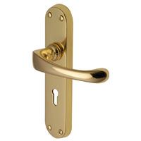 heritage v6050 gloucester brass lever lock door furniture