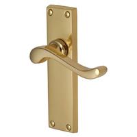 Heritage V803 Bedford Brass Long Lever Latch Door Furniture