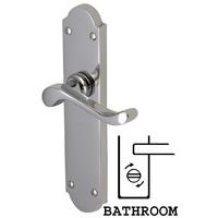 Heritage V765 Savoy Long Chrome Bathroom Lever Door Furniture