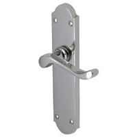 Heritage V760 Savoy Long Chrome Lever Latch Door Furniture