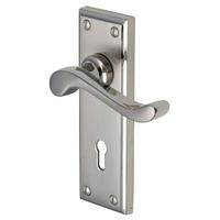 heritage w3200 edwardian mercury lever lock door furniture