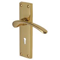 Heritage V4130 Sophia Brass Lever Lock Door Furniture