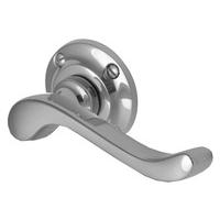 heritage v820 bedford chrome round rose lever door furniture