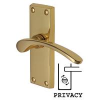 Heritage V4144 Sophia Brass Privacy Lever Door Furniture