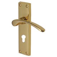 Heritage V4146 Sophia Brass EURO PROFILE Lock Door Furniture