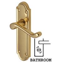 heritage v330 meridian brass bathroom lever door furniture