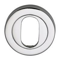 heritage v4010 chrome concealed oval cylinder cover 53mm