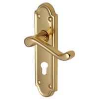 Heritage V327 Meridian Brass EURO PROFILE Lock Door Furniture