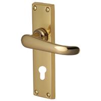 Heritage V737 Windsor Brass EURO PROFILE Lock Door Furniture