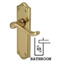 heritage w4220 buckingham brass bathroom lever door furniture