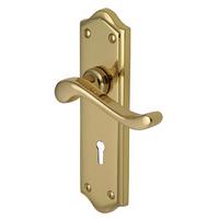 Heritage W4200 Buckingham Brass Lever Lock Door Furniture