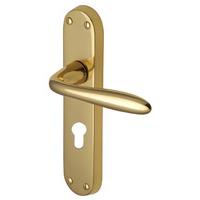Heritage V6057 Sutton Brass EURO PROFILE Lock Door Furniture