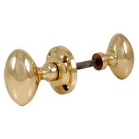 Heritage RIM V960 Suffolk Brass Oval Rim Knobs