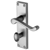 heritage pr620 project malvern satin chrome bathroom door furniture