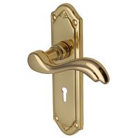 Heritage MM991 Lisboa Brass Lever Lock Door Furniture