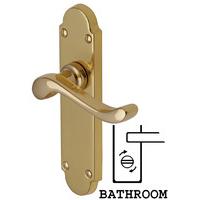 heritage s620 savoy brass bathroom lever door furniture