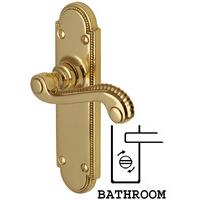 Heritage R765 Adam Brass Bathroom Lever Door Furniture