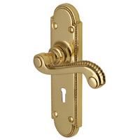 Heritage R750 Adam Brass Lever Lock Door Furniture