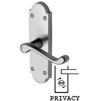 Heritage PR525 Project Milton Satin Chrome Privacy Door Furniture