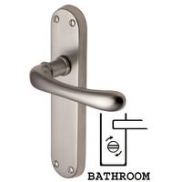 Heritage LUN5330 Satin Nickel Bathroom Door Furniture