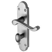 Heritage PR420 Project Milton Satin Chrome Bathroom Door Furniture