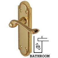 heritage g025 gainsborough brass bathroom lever door furniture