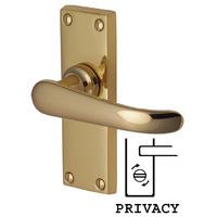 Heritage V735 Windsor Brass Privacy Lever Door Furniture