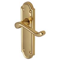 heritage v313 meridian brass long lever latch door furniture