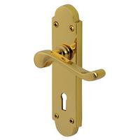 Heritage EV-S600 Everbrite Brass Savoy Lock Door Furniture