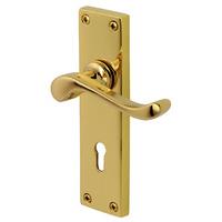 Heritage EV-V810 Everbrite Brass Bedford Lock Door Furniture