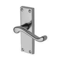 Heritage PR610 Project Malvern Chrome Short Lever Latch Door Furniture