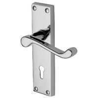 Heritage PR600 Project Malvern Chrome Lever Lock Door Furniture