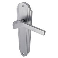 Heritage WAL6510 Waldorf Satin Chrome Lever Latch Door Furniture