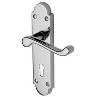 Heritage PR500 Project Milton Chrome Lever Lock Door Furniture