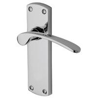 Heritage PR410 Project Luca Chrome Lever Latch Door Furniture