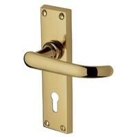 Heritage PR900 Project Avon Brass Lock Door Furniture