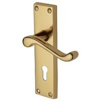 heritage pr600 project malvern brass lever lock door furniture