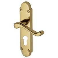 heritage pr548 project milton brass euro profile lock door furniture