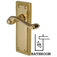 heritage g050 georgian brass bathroom lever door furniture