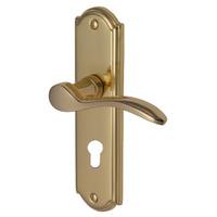 Heritage HOW1348 Howard Brass EURO PROFILE Lock Door Furniture