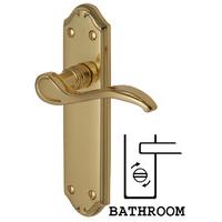 Heritage MM628 Verona Small Brass Bathroom Lever Door Furniture