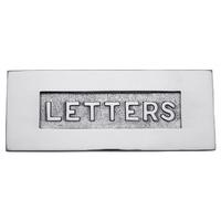 Heritage V845 Chrome Embossed LETTERS Front Door Letterbox 254x101mm