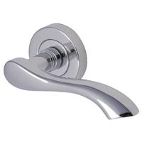 heritage v7210 algarve chrome round rose lever door furniture