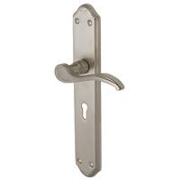 Heritage MM824 Verona Satin Nickel Lever Lock Door Furniture