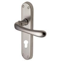 heritage lun5348 luna satin nickel euro profile lock door furniture