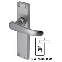 Heritage V730 Windsor Satin Chrome Bathroom Lever Door Furniture