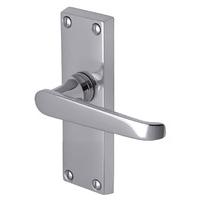 Heritage V3910 Victoria Chrome Short Lever Latch Door Furniture