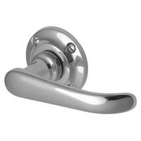 heritage v720 windsor chrome round rose lever door furniture